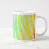 Zebra Rainbow und White Print Jumbo-Tasse (Rechts)