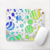 Zebra Rainbow und White Print Mousepad (Mit Mouse)