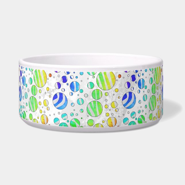 Zebra Rainbow und White Print Napf (Rechts)