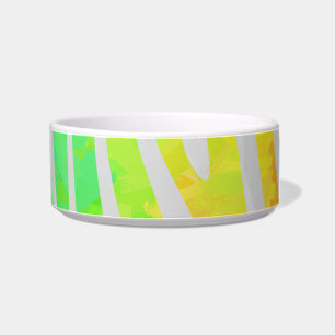 Zebra Rainbow und White Print Napf