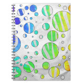 Zebra Rainbow und White Print Notizblock (Vorderseite)