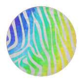 Zebra Rainbow und White Print Schneidebrett (Vorderseite)