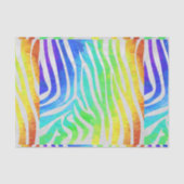 Zebra Rainbow und White Print Seidenpapier (Vorderseite)