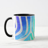 Zebra Rainbow und White Print Tasse (Links)