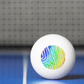 Zebra Rainbow und White Print Tischtennisball (Netto)