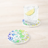 Zebra Rainbow und White Print Untersetzer (Seite)