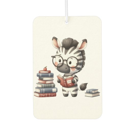 Zebra Reading Bücher. Autolufterfrischer (Vorderseite)
