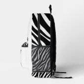 Zebra Reading Bücher. Bedruckter Rucksack (Rechts)