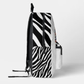 Zebra Reading Bücher. Bedruckter Rucksack (Links)