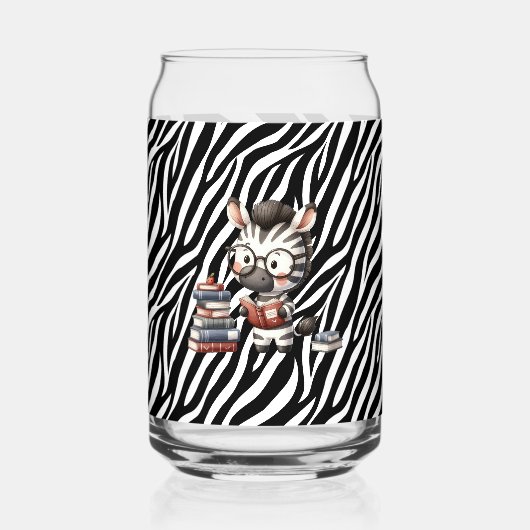 Zebra Reading Bücher. Dosenglas (Rückseite)