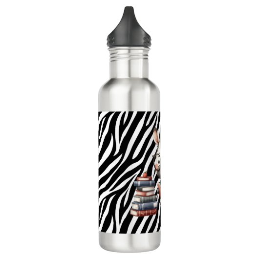 Zebra Reading Bücher. Edelstahlflasche (Links)