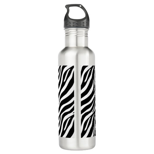 Zebra Reading Bücher. Edelstahlflasche (Rückseite)