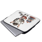 Zebra Reading Bücher. Laptopschutzhülle (Vorne Knopf)