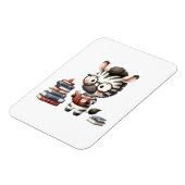 Zebra Reading Bücher. Magnet (Linke Seite)