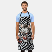 Zebra Reading Bücher. Schürze (Getragen)