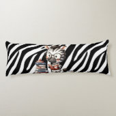 Zebra Reading Bücher. Seitenschläferkissen (Rückseite)