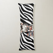Zebra Reading Bücher. Seitenschläferkissen (Rückseite (Vertikal))