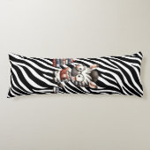 Zebra Reading Bücher. Seitenschläferkissen (Vorderseite)