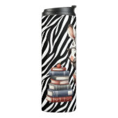Zebra Reading Bücher. Thermosbecher (Nach links gedreht)