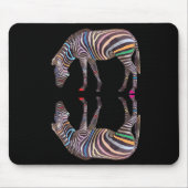 Zebra Reflection Mousemat Mousepad (Vorne)
