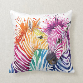 Zebra-Regenbogen-Kissen Kissen