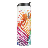 Zebra-Regenbogen-Thermaltrommel Thermosbecher (Nach links gedreht)
