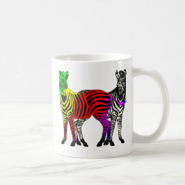 ZEBRA-REGENBOGEN U. BLACK/WHITE KAFFEETASSE