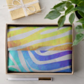Zebra-Regenbogen und weißer Druck Seidenpapier (Geschenk)