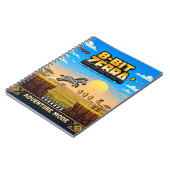 Zebra, Retro-8-Bit-Pixelkunst Notizblock (Linke Seite)