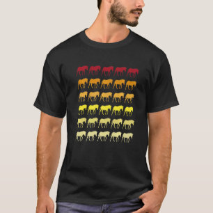 Zebra Retro Tiermuster T-Shirt