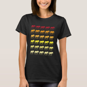 Zebra Retro Tiermuster T-Shirt