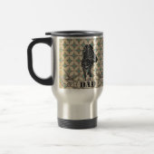 Zebra-Retro Vater-Reise-Tasse Reisebecher (Links)