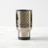 Zebra-Retro Vater-Reise-Tasse Reisebecher (Mittel)