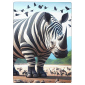 Zebra Rhino Klemmbrett (Rückseite)