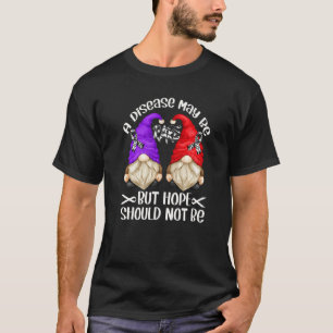 Zebra Ribbon Awareness Gnome Träger Selten Awarene T-Shirt
