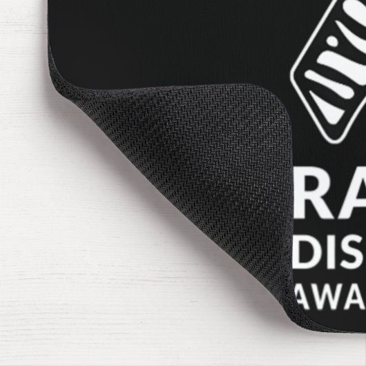 Zebra Ribbon Bewusstsein Seltene Erkrankung Minima Mousepad (Ecke)