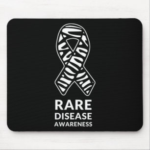 Zebra Ribbon Bewusstsein Seltene Erkrankung Minima Mousepad