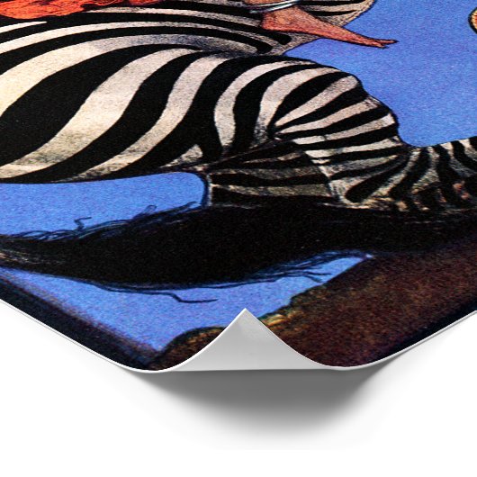 Zebra Rider Poster (Ecke)