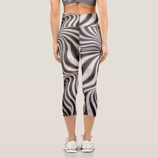 Zebra Rock! Capri Leggings (Rückseite)