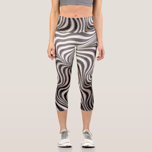 Zebra Rock! Capri Leggings (Vorderseite)
