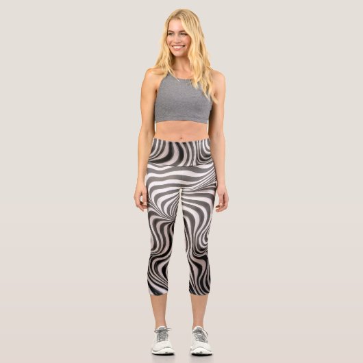 Zebra Rock! Capri Leggings (Vorderseite)