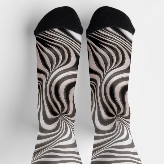 Zebra Rock! Socken (Oben)