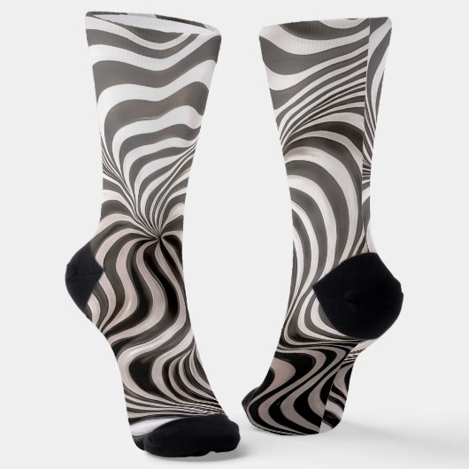 Zebra Rock! Socken (Gewinkelt)