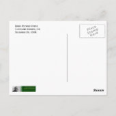 Zebra Rocking Horse Postkarte (Rückseite)