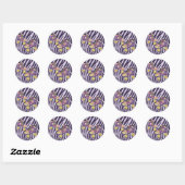 Zebra Roller Skate Roller Skaten Party Sticker (Blatt)