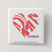 Zebra-Rosa 2 Button (Vorderseite)