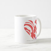 Zebra-Rosa 2 Kaffeetasse (VorderseiteRechts)
