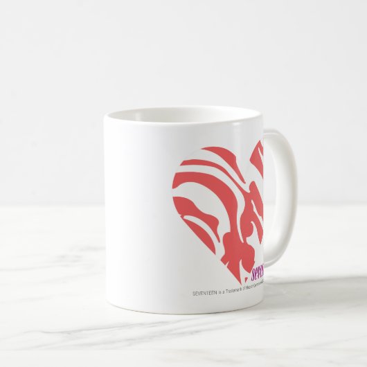 Zebra-Rosa 2 Kaffeetasse (VorderseiteRechts)
