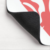 Zebra-Rosa 2 Mousepad (Ecke)