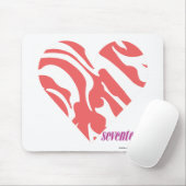 Zebra-Rosa 2 Mousepad (Mit Mouse)